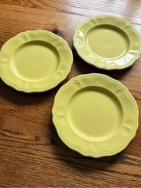 Vintage Buttercup Federalist Ironstone- made in Japan- Set of 3 salad plates